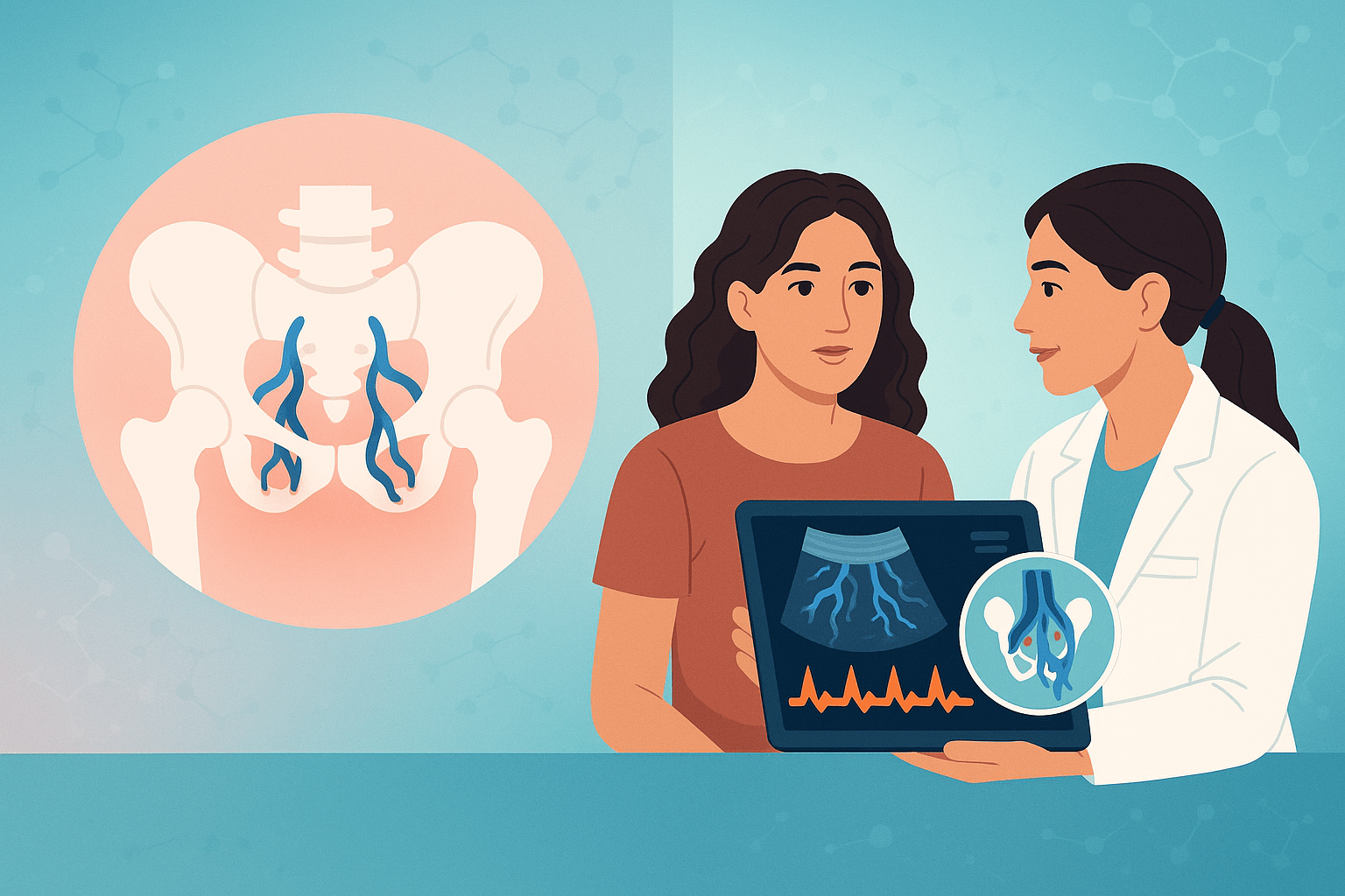 Immagine sul varicocele pelvico femminile