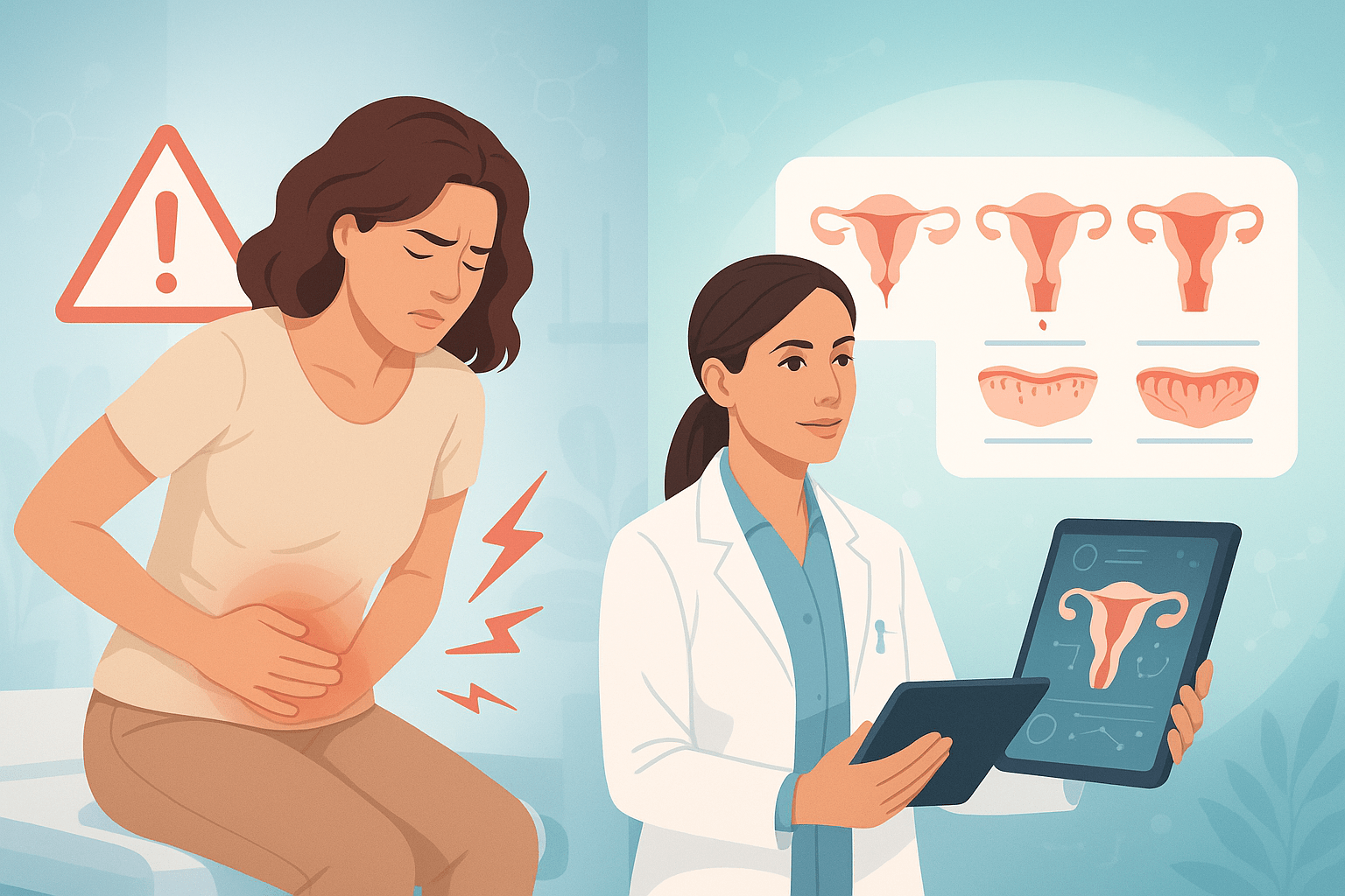 Frammenti di endometrio nel flusso mestruale