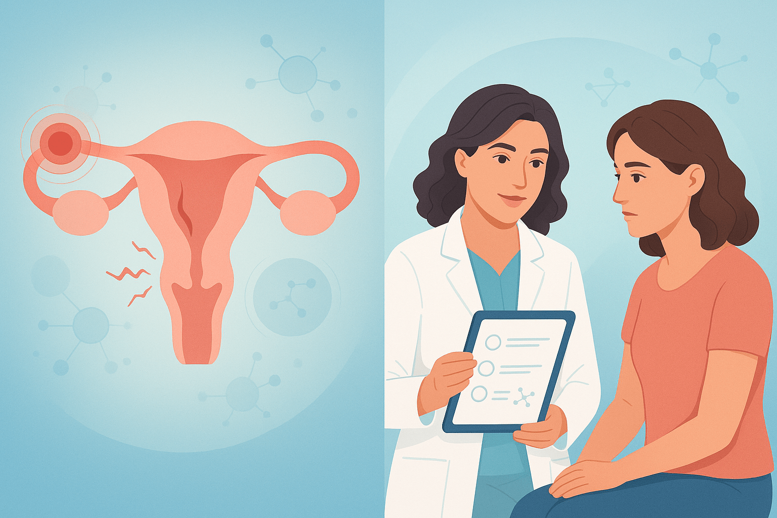 Frammenti di endometrio nel flusso mestruale