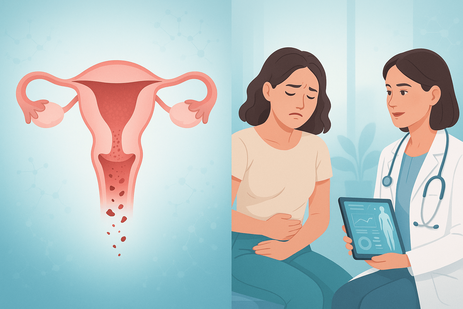 Immagine rappresentativa dei frammenti di endometrio nelle mestruazioni