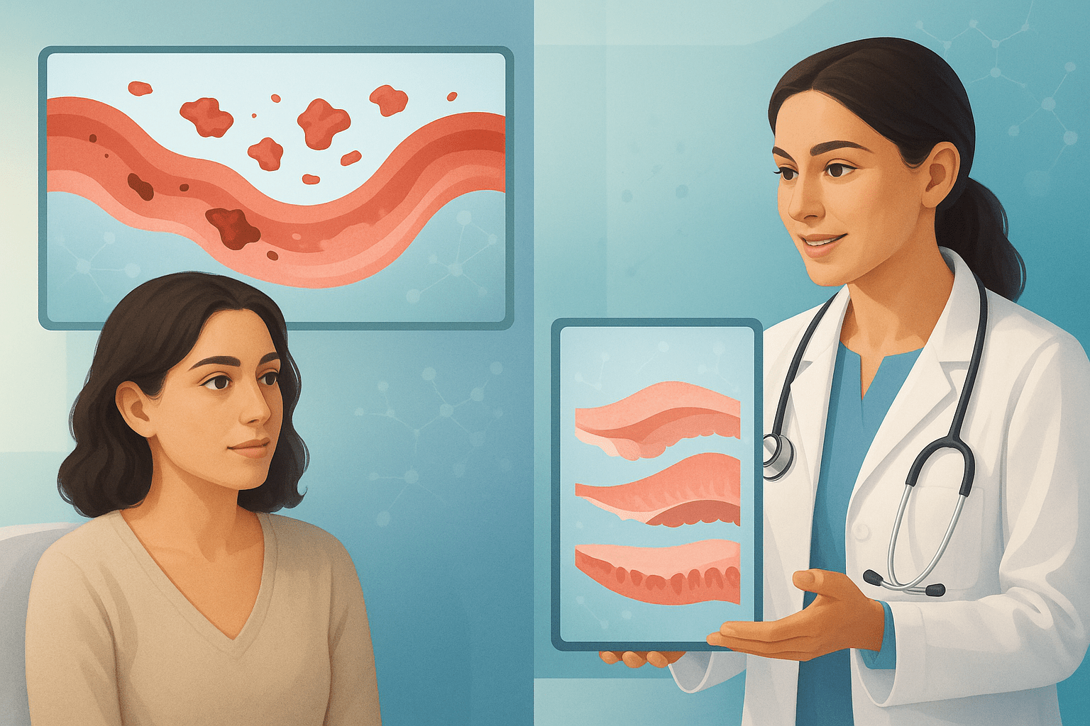 Frammenti di endometrio nel flusso mestruale