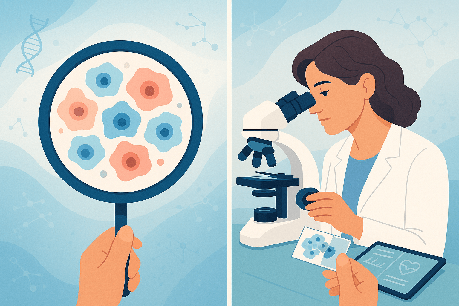 Pap Test procedure and prevention illustration