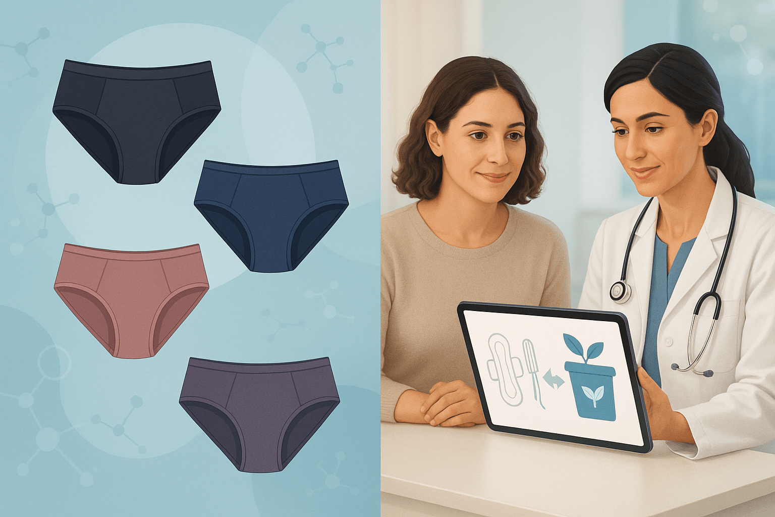 Mutandine mestruali eco-sostenibili e confortevoli